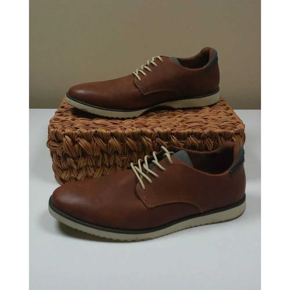 Dr. Scholl's Mens Brown Oxford Shoes 9M Dress Casual Derby Comfort Preppy